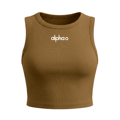 Alpha Omicron Pi Cropped Athletic Tank