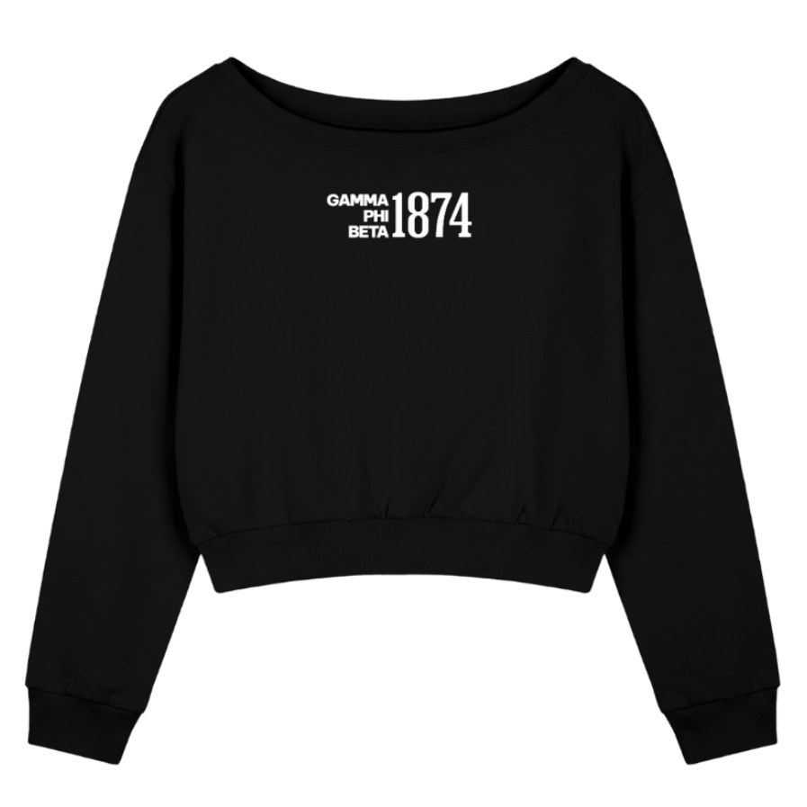 Gamma Phi Beta 1874 Off The Shoulder Sweatshirt