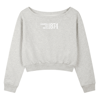 Gamma Phi Beta 1874 Off The Shoulder Sweatshirt