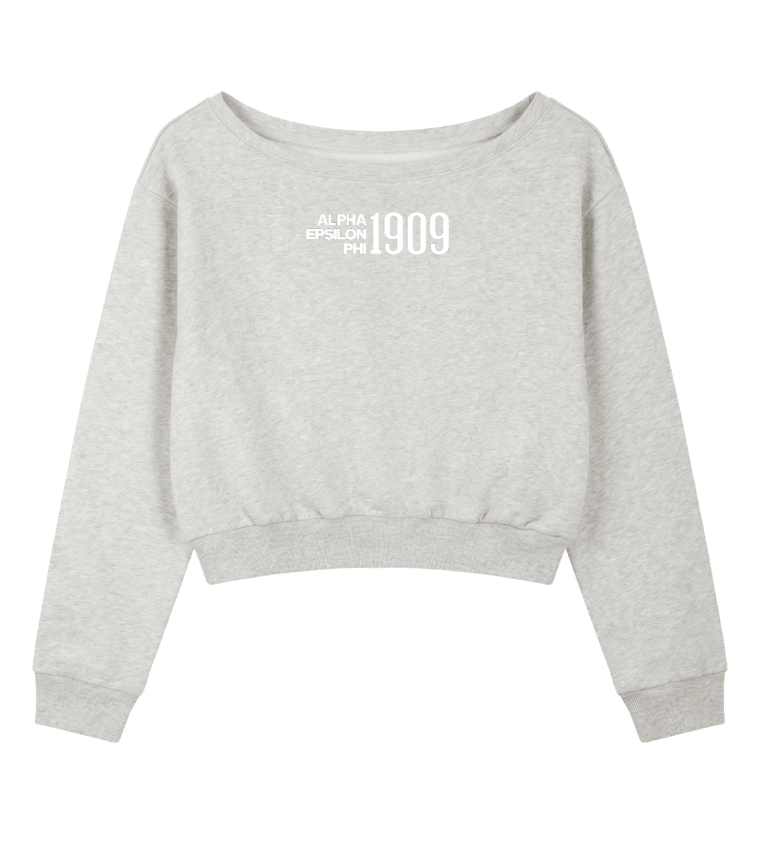 Alpha Epsilon Phi 1909 Off the Shoulder Sweatshirt