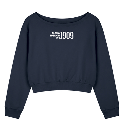 Alpha Epsilon Phi 1909 Off the Shoulder Sweatshirt