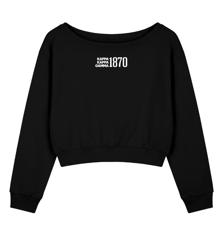 Kappa Kappa Gamma 1870 Off The Shoulder Sweatshirt
