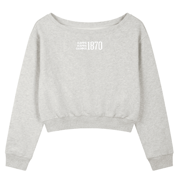 Kappa Kappa Gamma 1870 Off The Shoulder Sweatshirt