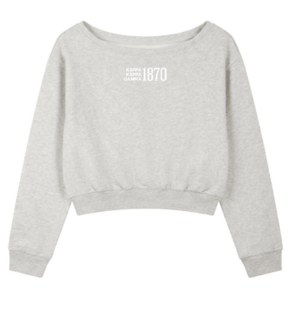Kappa Kappa Gamma 1870 Off The Shoulder Sweatshirt