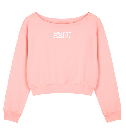 Kappa Kappa Gamma 1870 Off The Shoulder Sweatshirt