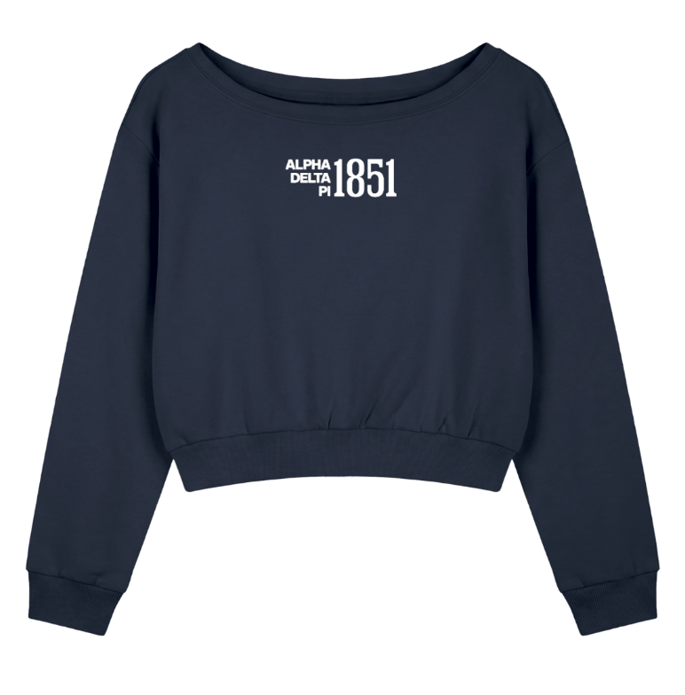 Alpha Delta Pi 1851 Off the Shoulder Sweatshirt