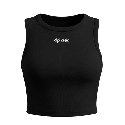 Alpha sigma Alpha Athletic Cropped Tank Top