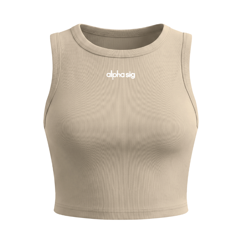 Alpha sigma Alpha Athletic Cropped Tank Top