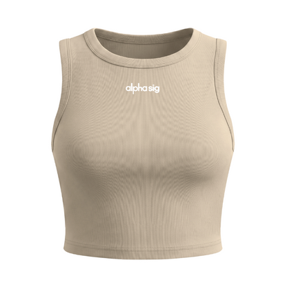 Alpha sigma Alpha Athletic Cropped Tank Top