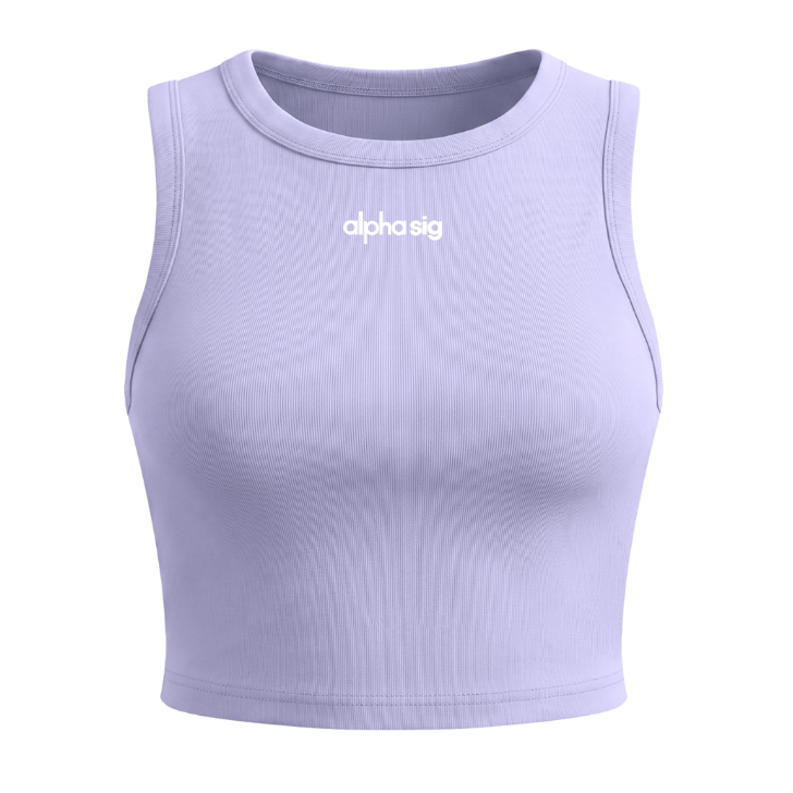 Alpha sigma Alpha Athletic Cropped Tank Top