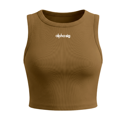 Alpha sigma Alpha Athletic Cropped Tank Top