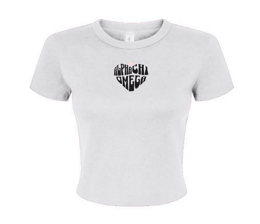 Alpha Chi Omega Heart Baby Tee