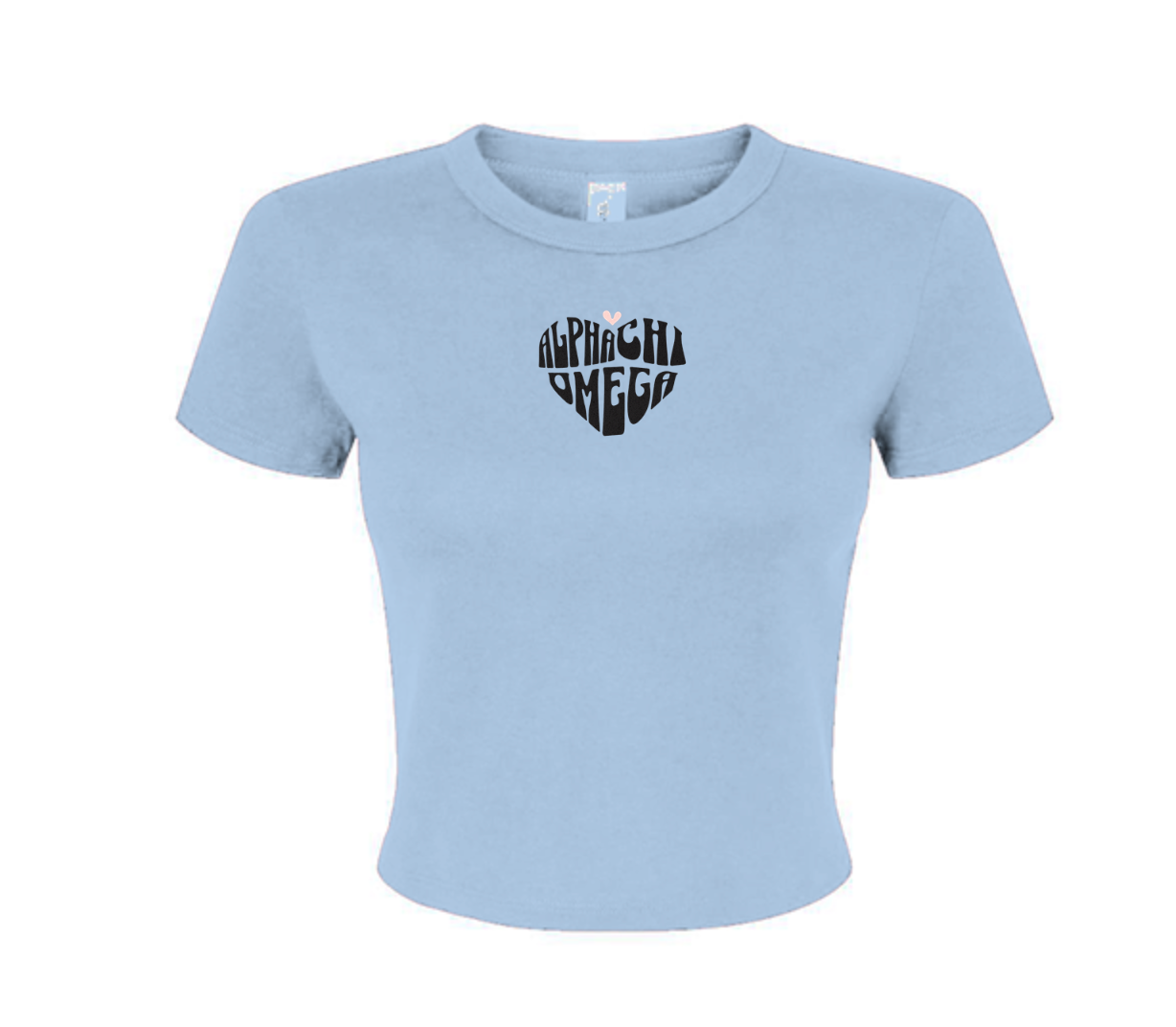 Alpha Chi Omega Heart Baby Tee
