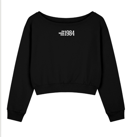 Phi Sigma Rho 1984 Off the Shoulder Sweatshirt