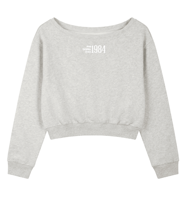 Phi Sigma Rho 1984 Off the Shoulder Sweatshirt