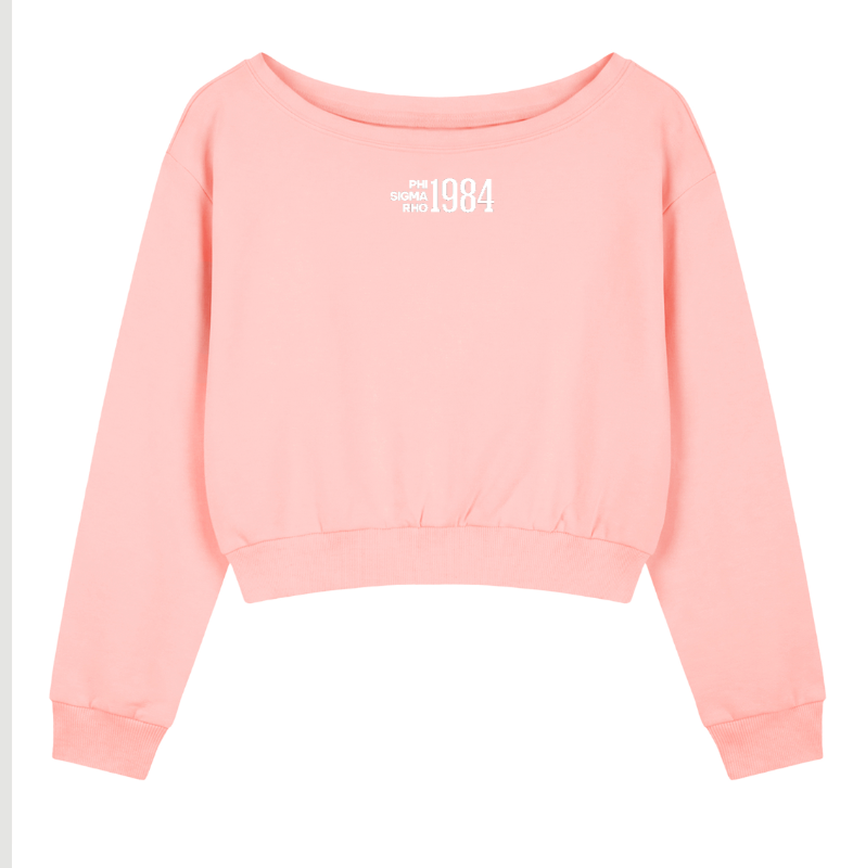 Phi Sigma Rho 1984 Off the Shoulder Sweatshirt