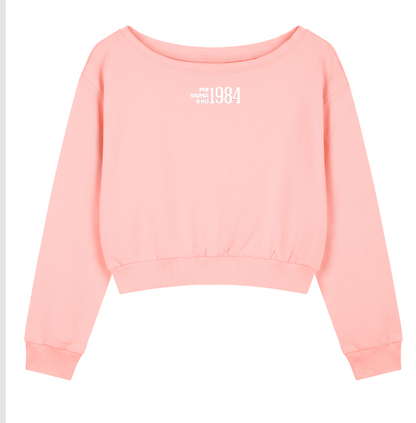 Phi Sigma Rho 1984 Off the Shoulder Sweatshirt