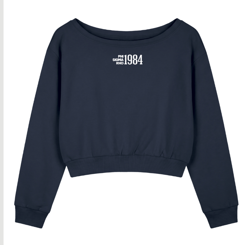 Phi Sigma Rho 1984 Off the Shoulder Sweatshirt