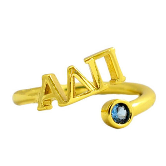 Alpha Delta Pi Gemstone Ring