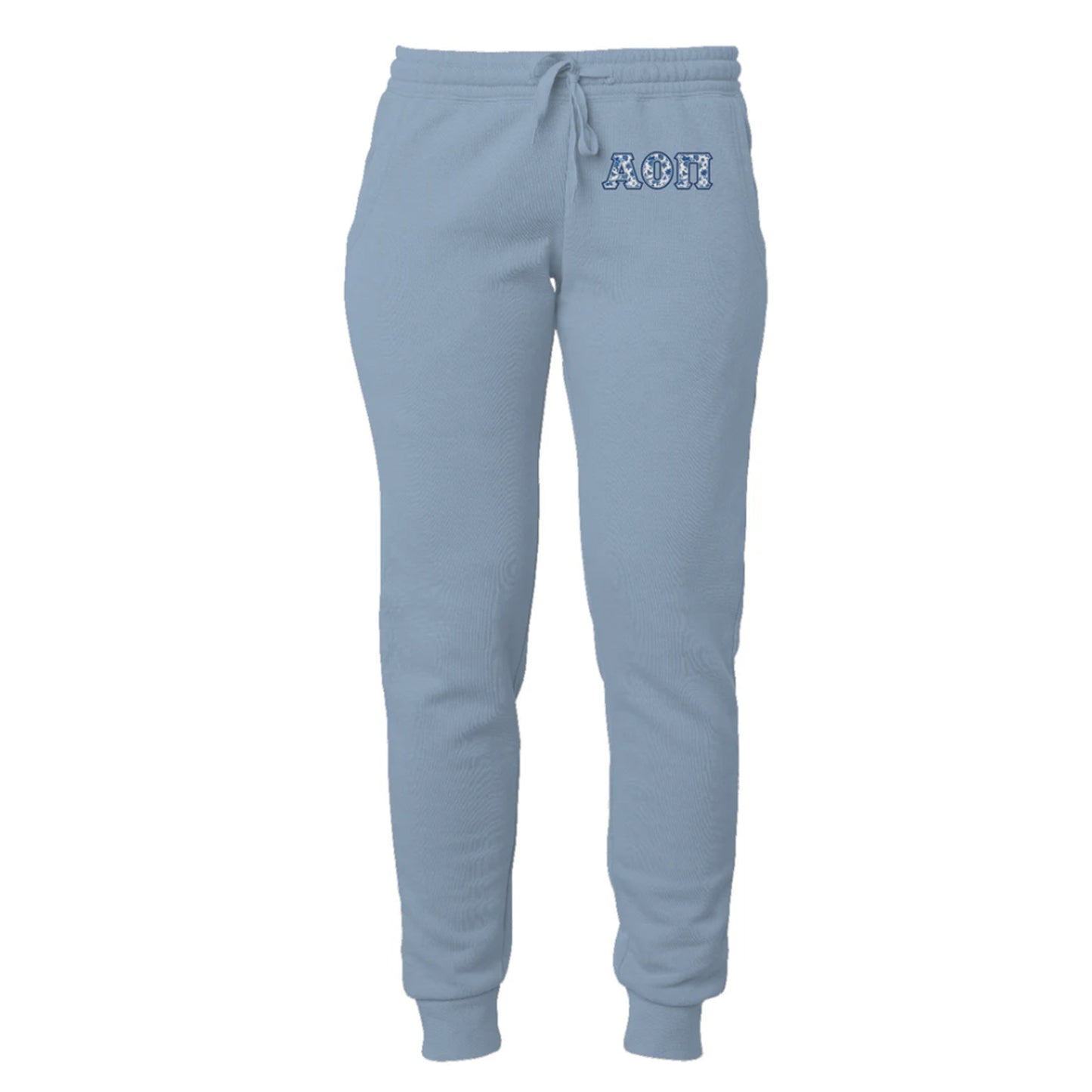 Alpha Omicron Pi Blue Willow Sweatpants - Ivy Society