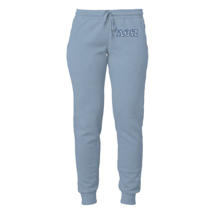 Alpha Omicron Pi Blue Willow Sweatpants - Ivy Society