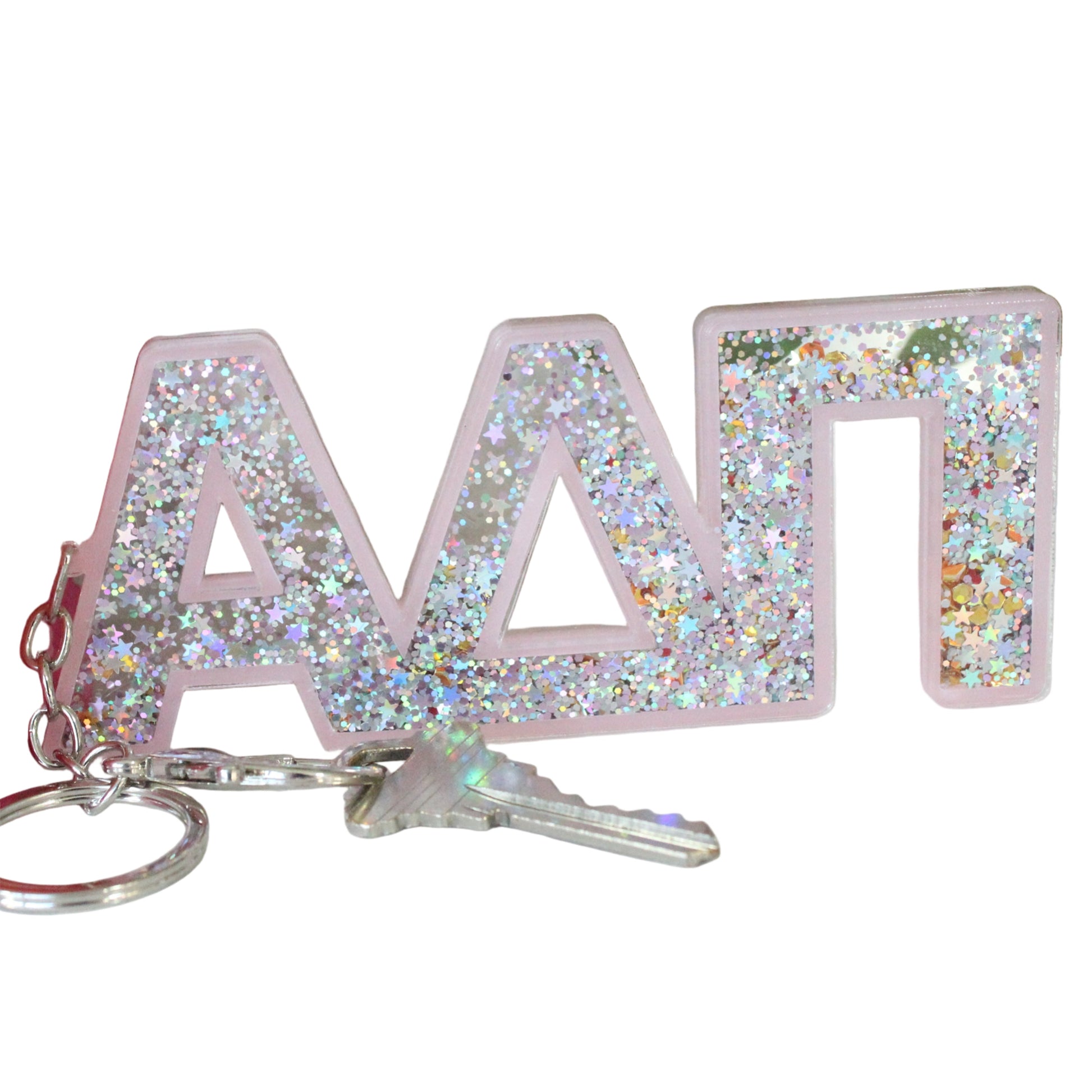 Alpha Delta Pi Glitter Keychain - Ivy Society