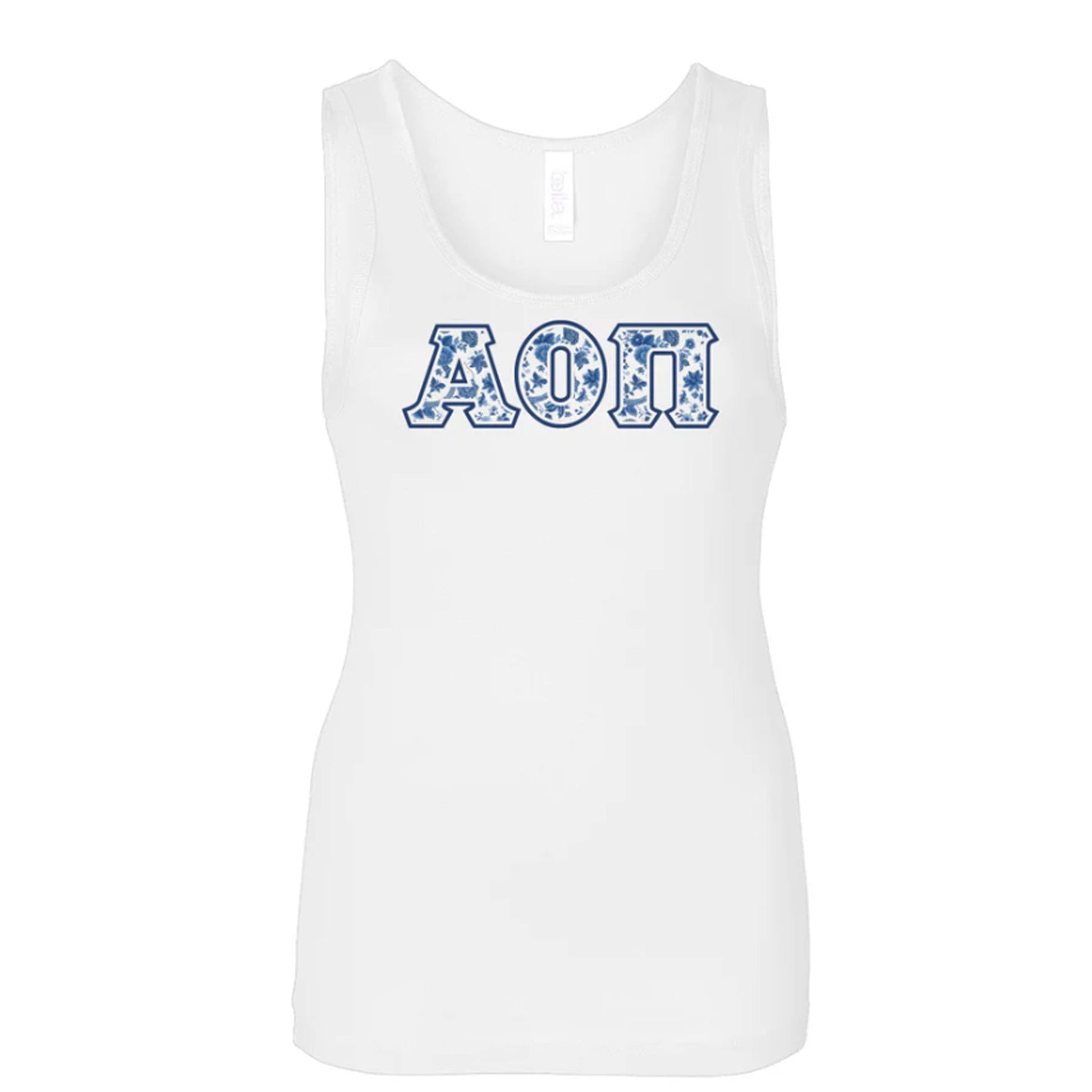 Alpha Omicron Pi Blue Willow Tank Top - Ivy Society