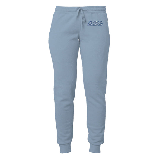 Alpha Chi Omega Blue Willow Sweatpants
