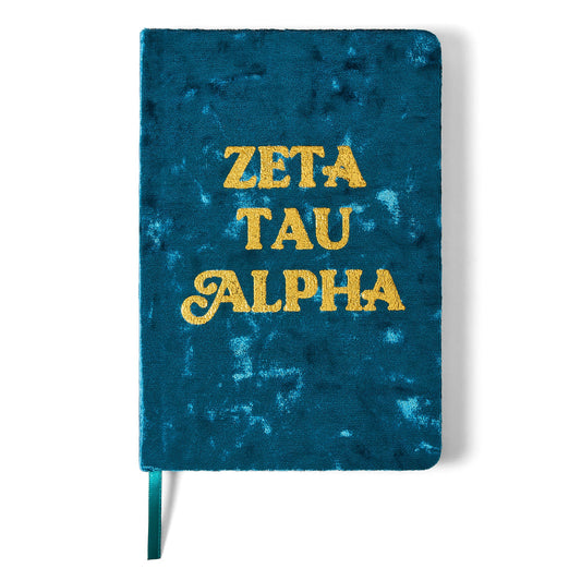 Zeta Tau Alpha Velvet Notebook