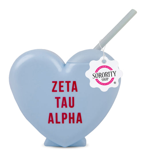 Zeta Tau Alpha Heart Tumbler