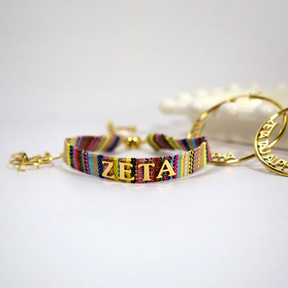 Zeta Tau Alpha Woven Bracelet