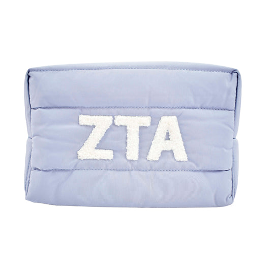 Zeta Tau Alpha Puffer Makeup Bag