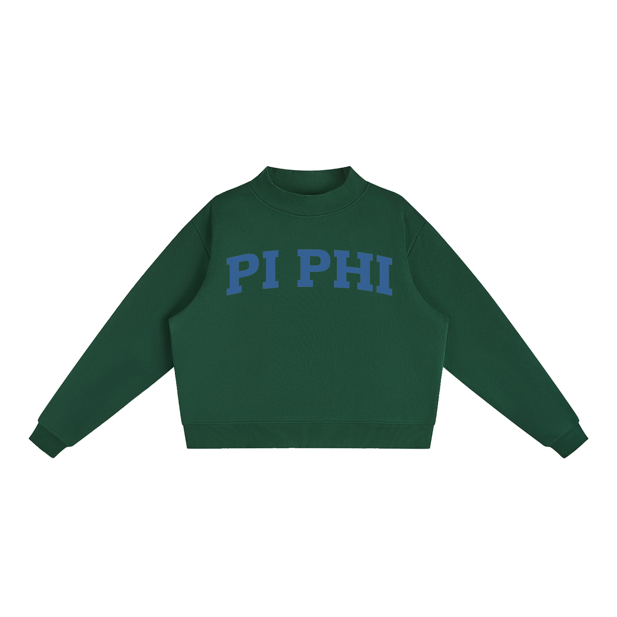 Pi Beta Phi Blue Mock Neck Sweatshirt