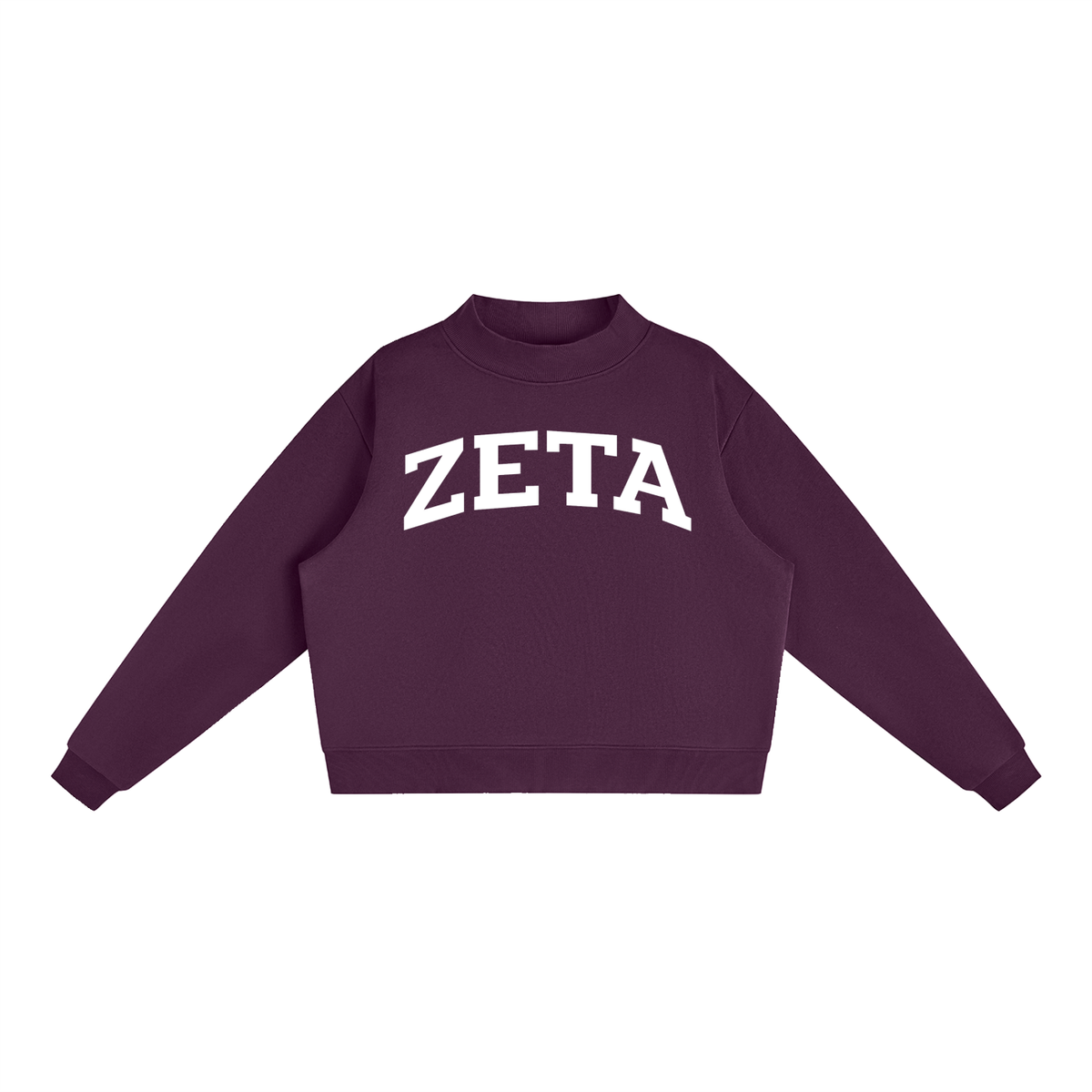 Zeta Tau Alpha Mock Neck Sweatshirt