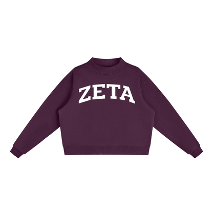 Zeta Tau Alpha Mock Neck Sweatshirt