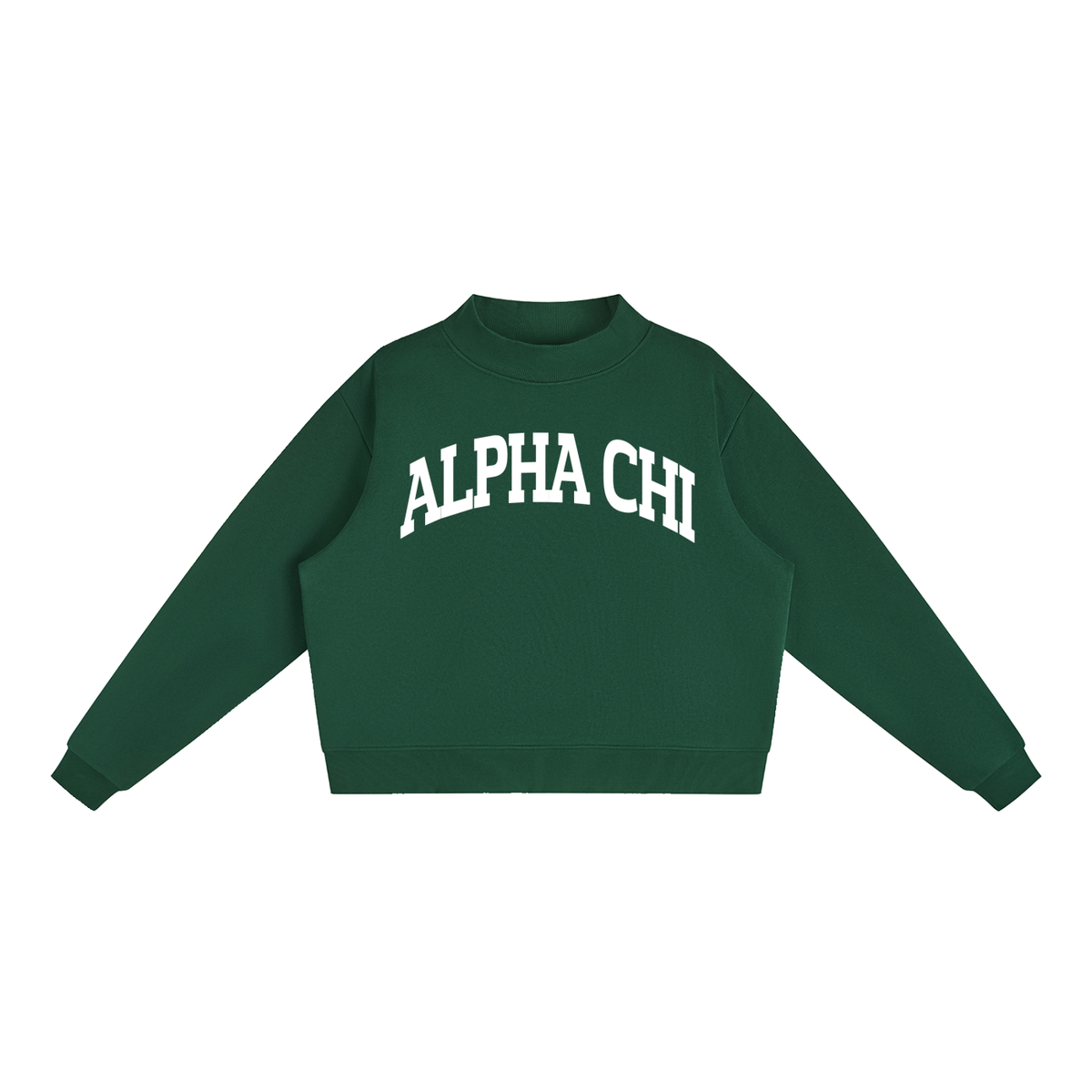 Alpha Chi Omega Mock Neck Sweatshirt