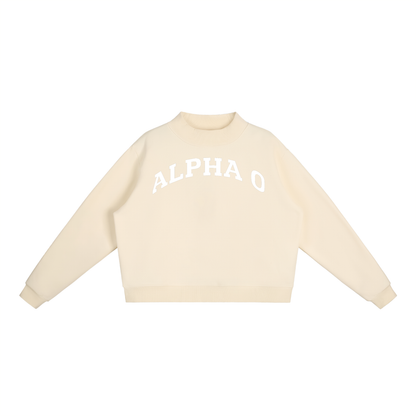 Alpha Omicron Pi Mock Neck Sweatshirt