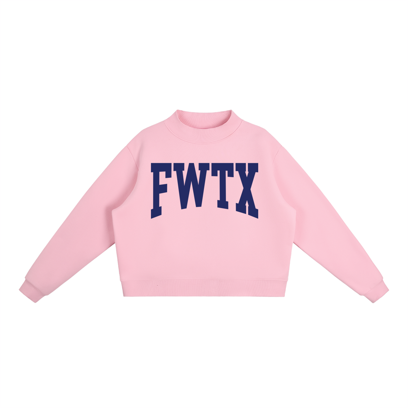 Fort Worth TX Mock Neck Sweatshirt - Ivy Society