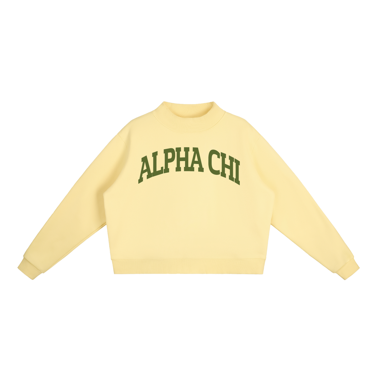 Alpha Chi Omega Mock Neck Sweatshirt