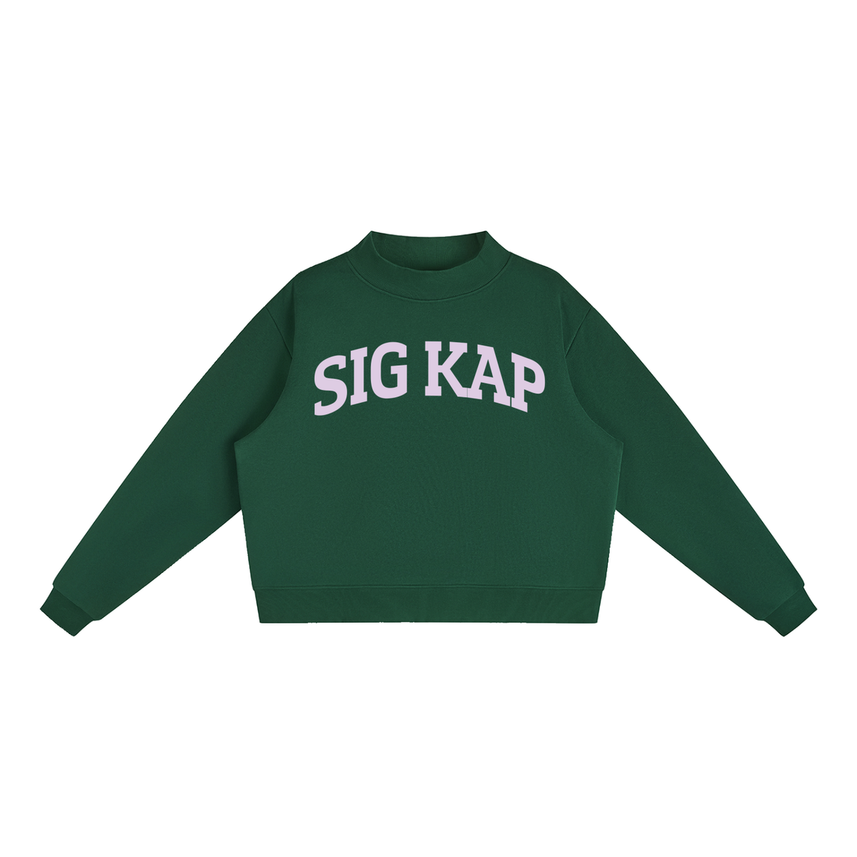 Sigma Kappa Purple Mock Neck Sweatshirt
