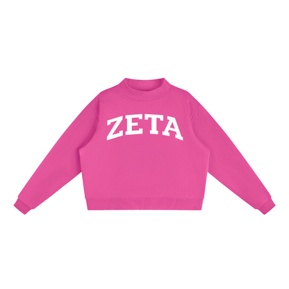 Zeta Tau Alpha Mock Neck Sweatshirt