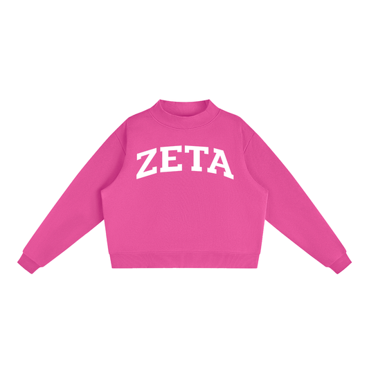 Zeta Tau Alpha Mock Neck Sweatshirt