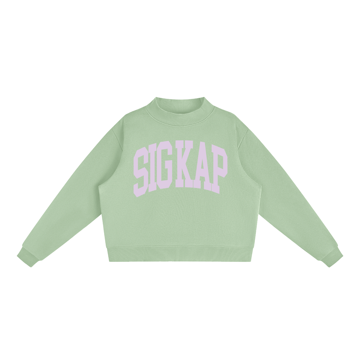 Sigma Kappa Big Mock Neck Sweatshirt