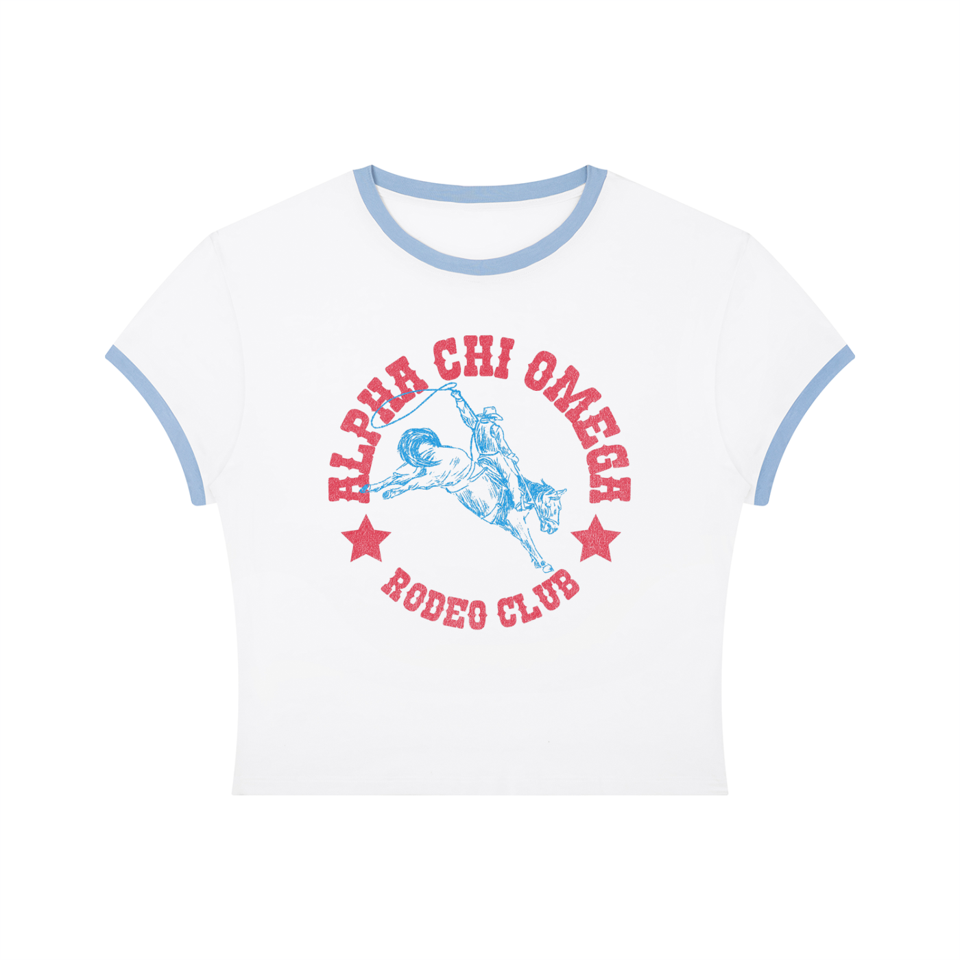 Alpha Chi Omega Rodeo Club Ringer Tee