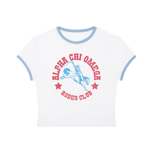 Alpha Chi Omega Rodeo Club Ringer Tee