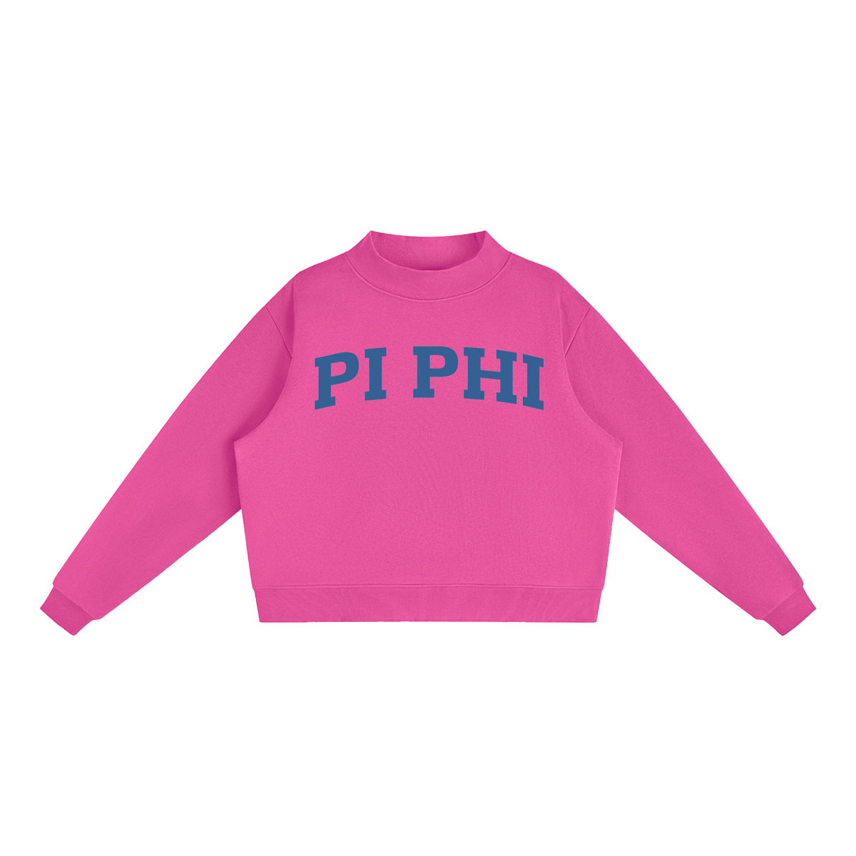 Pi Beta Phi Blue Mock Neck Sweatshirt