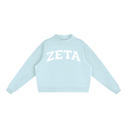 Zeta Tau Alpha Mock Neck Sweatshirt
