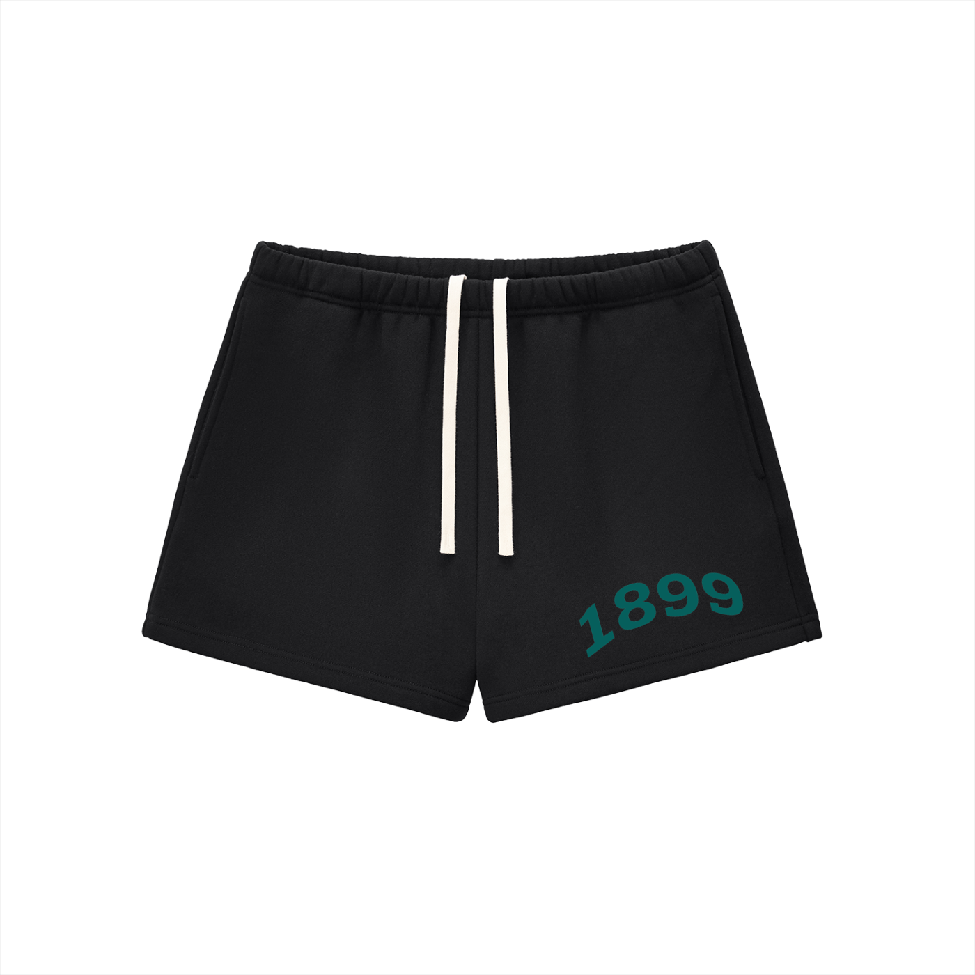 Green Alpha Sigma Tau Fleece Drawstring Shorts