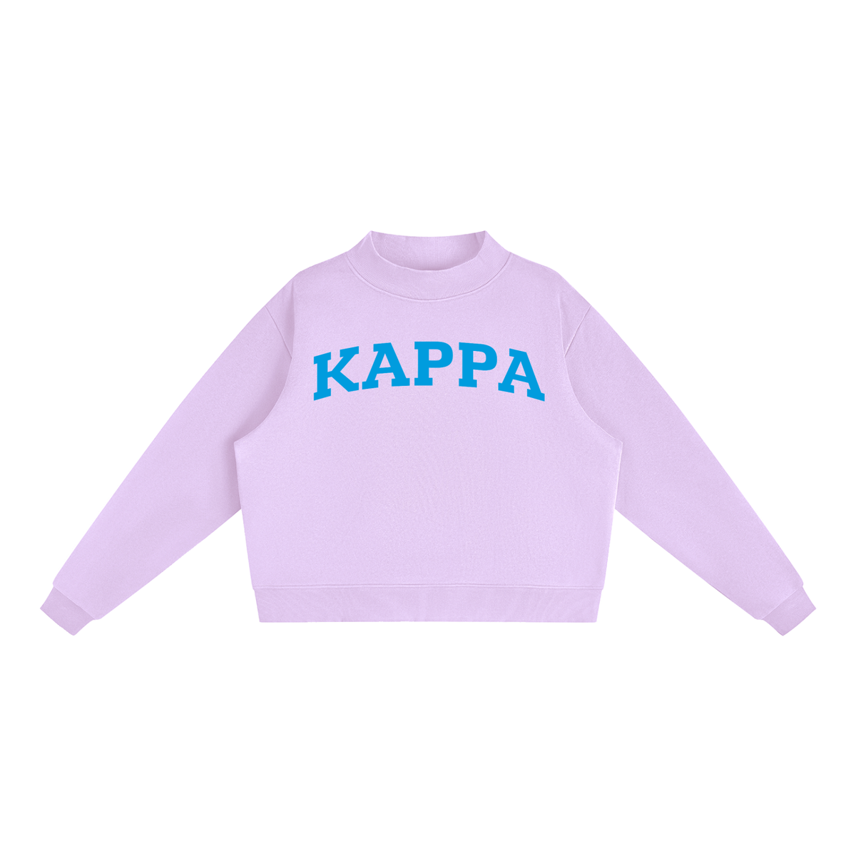 Kappa Kappa Gamma Blue Mock Neck Sweatshirt