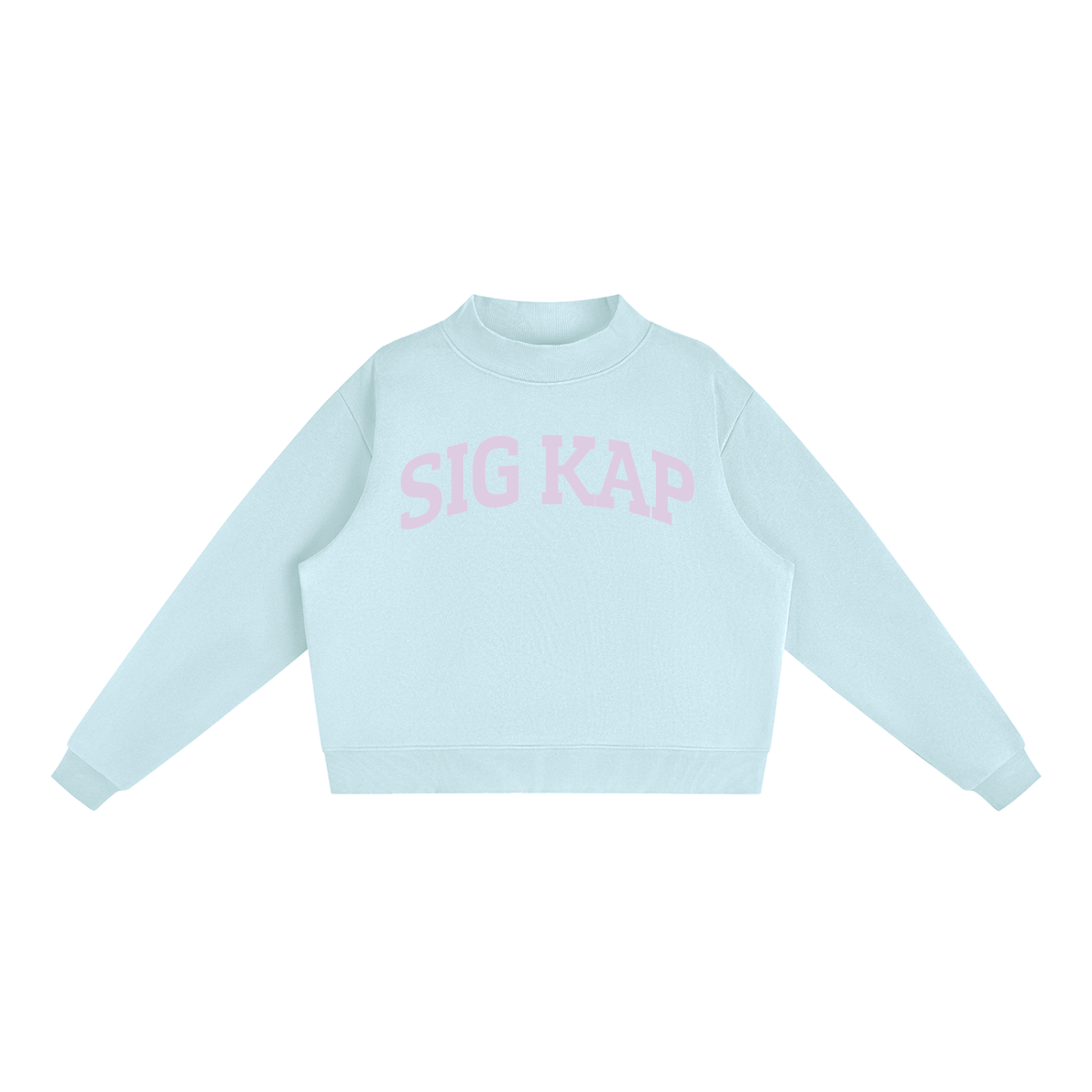 Sigma Kappa Purple Mock Neck Sweatshirt